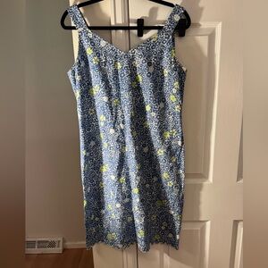 So Blue by Sigrid Olsen Linen Floral Print Dress – Size 10